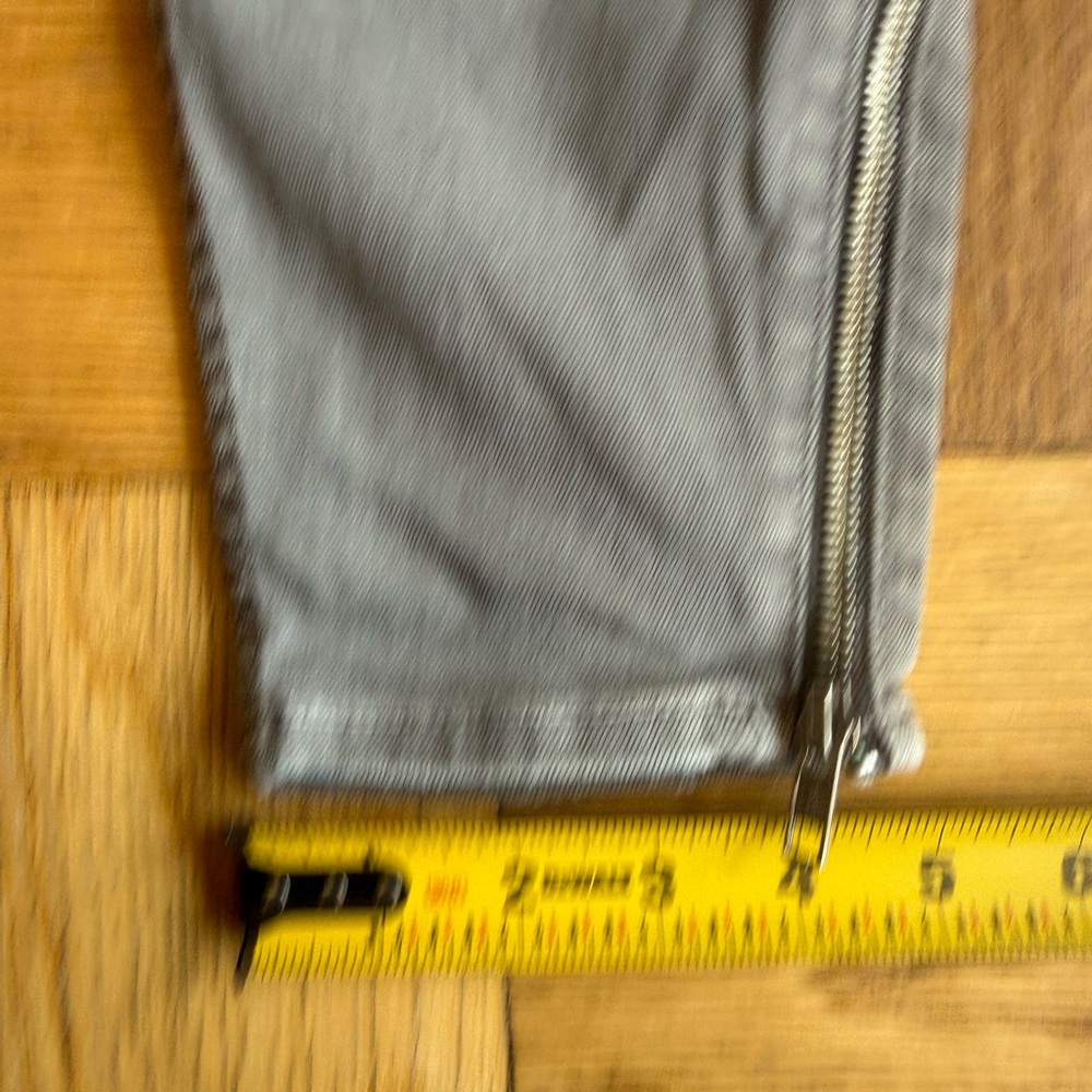 Mother The Crop Zip Muse Jean, Blow Out (Medium Gray) Wash, Sz 25, VGUC - Picture 16 of 16